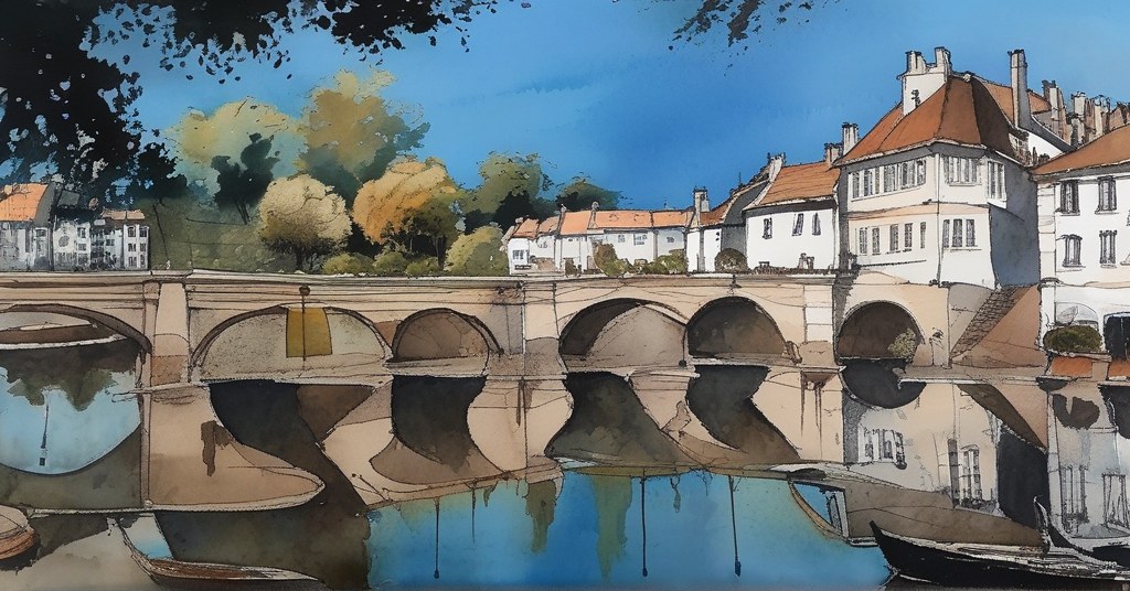 Chaves — aquarelle — Portugal