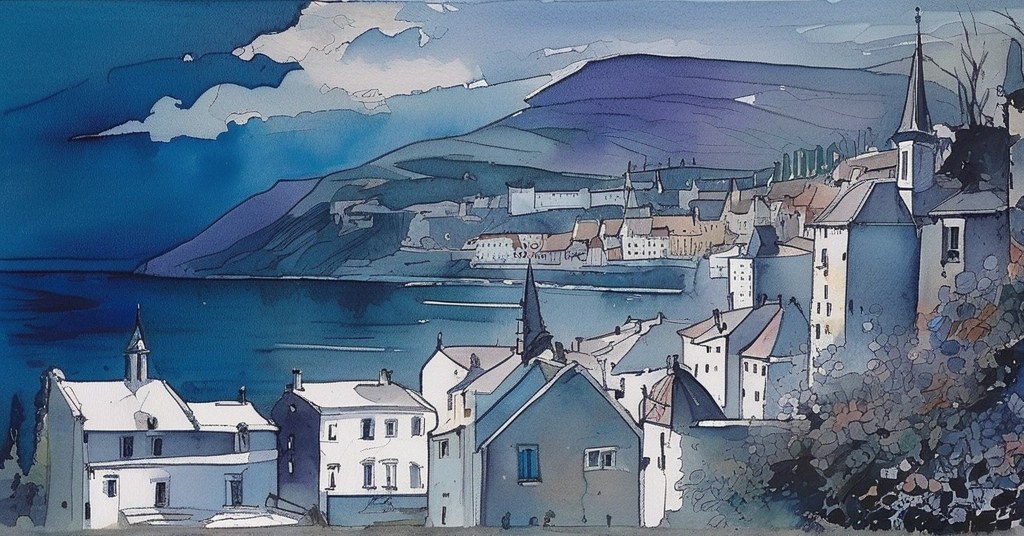 Aquarelle de Cherbourg-en-Cotentin
