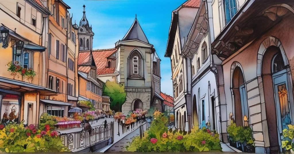 Aquarelle de Colmar