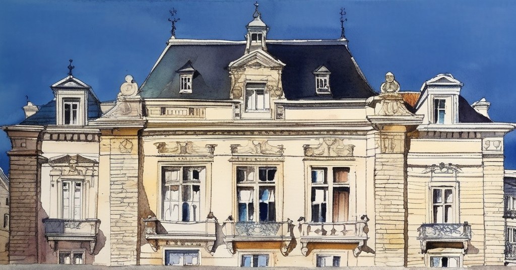 Colombes — aquarelle — France