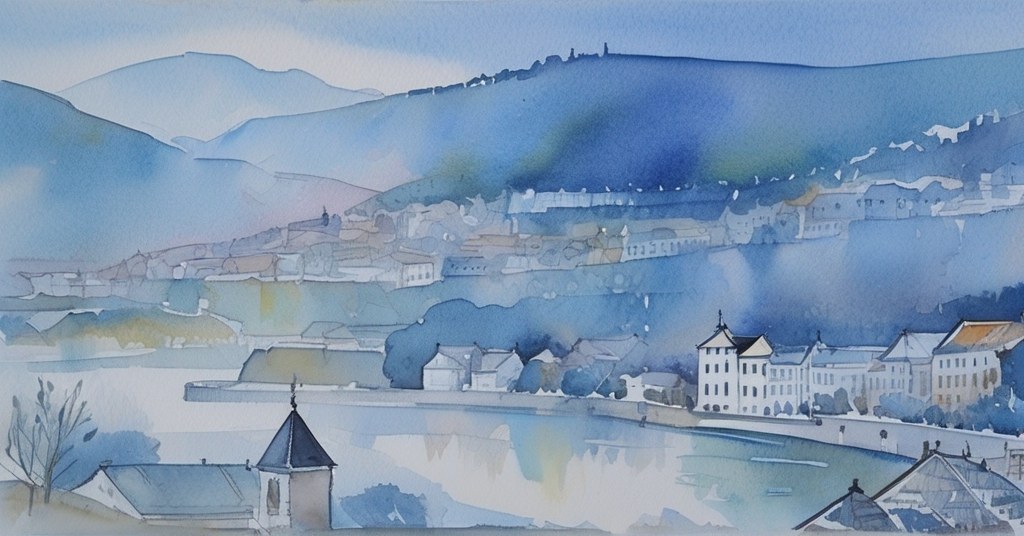 Aquarelle de Conches-en-Ouche