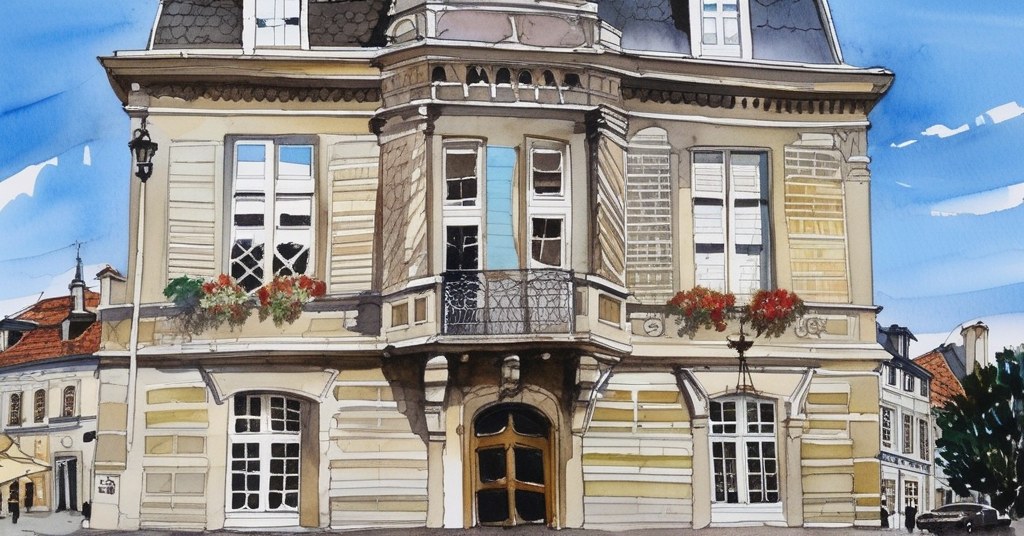Conflans-Sainte-Honorine — aquarelle — France