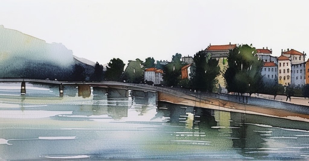 Aquarelle de Courbevoie