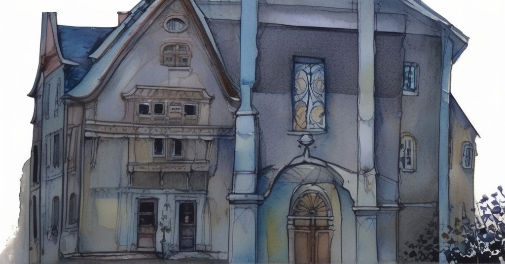 Damigny — aquarelle — France