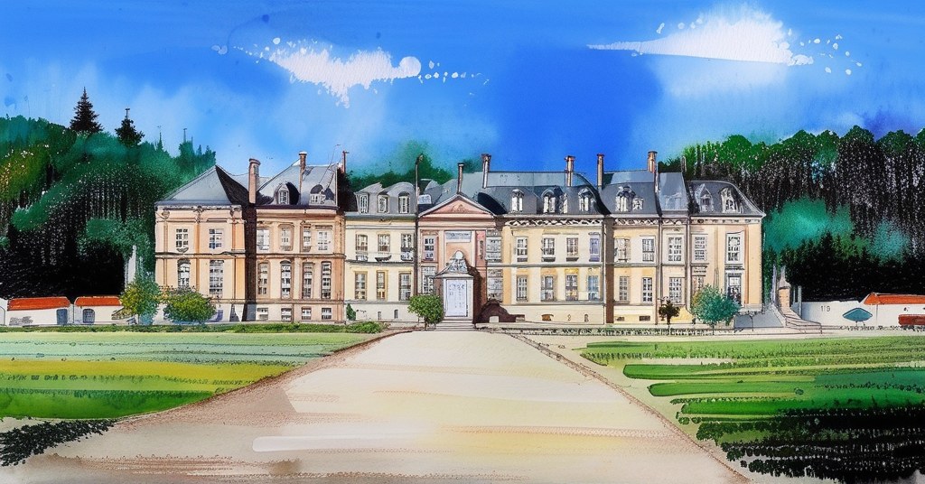 Doudeville — aquarelle — France
