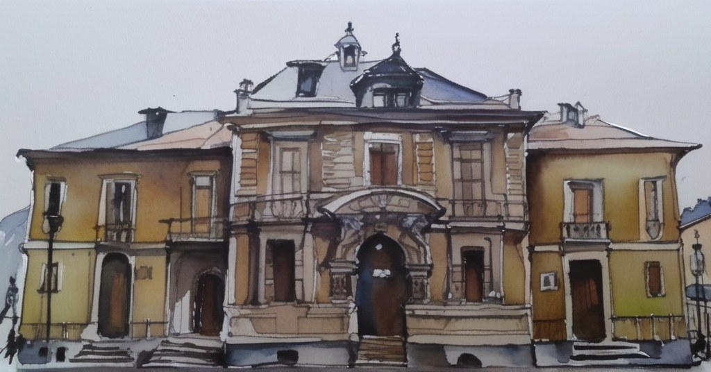 Douvaine — aquarelle — France