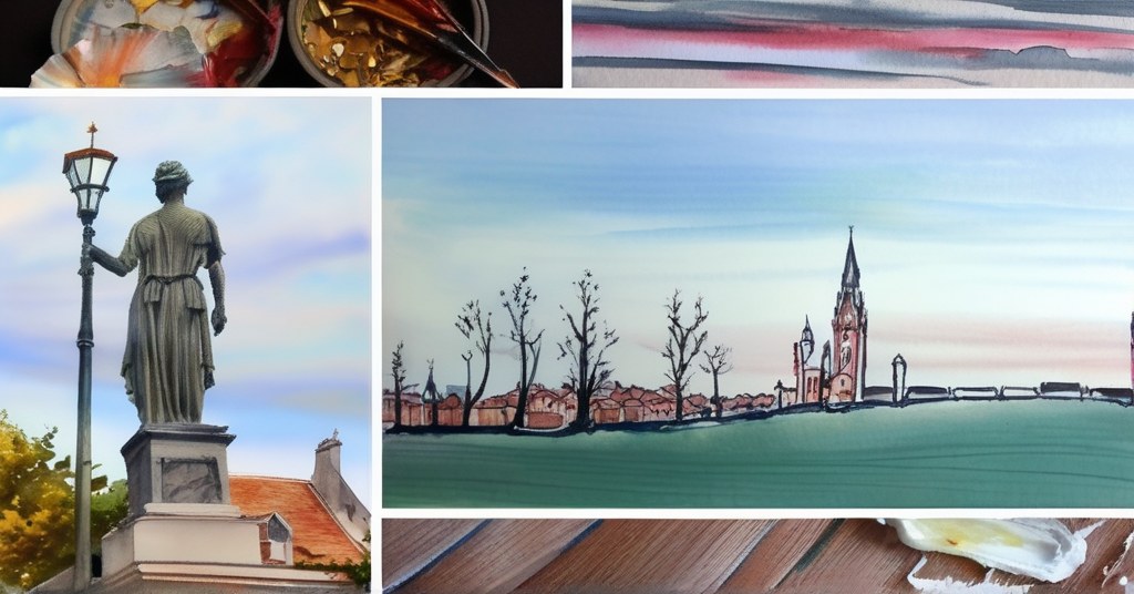 Aquarelle de Dunkerque