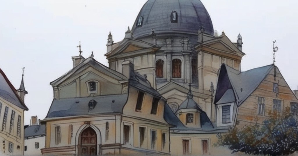 Écouché-les-Vallées — aquarelle — France