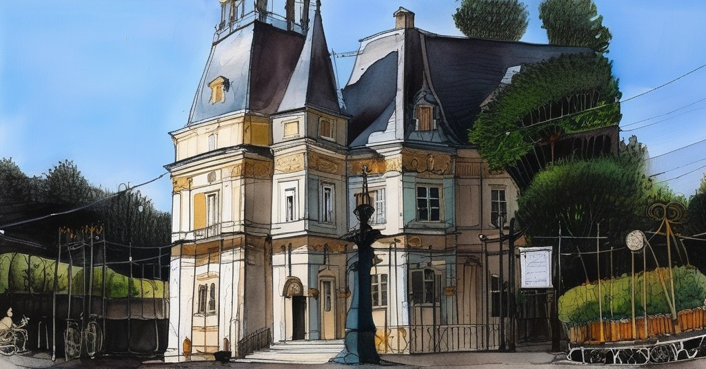 Épernon — aquarelle — France