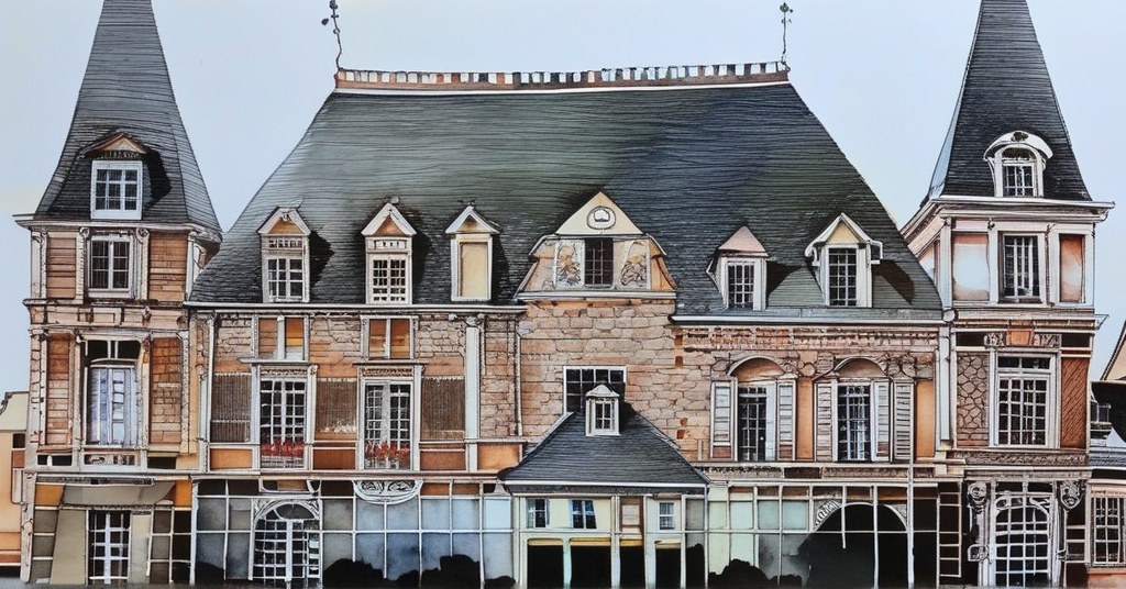 Épinay-sous-Sénart — aquarelle — France