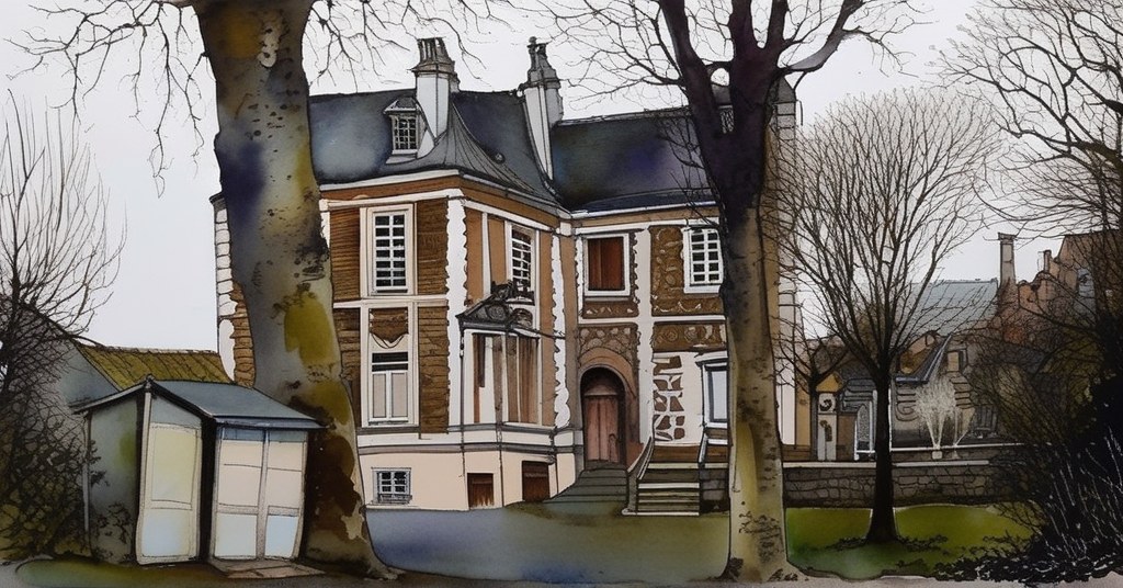 Épouville — aquarelle — France
