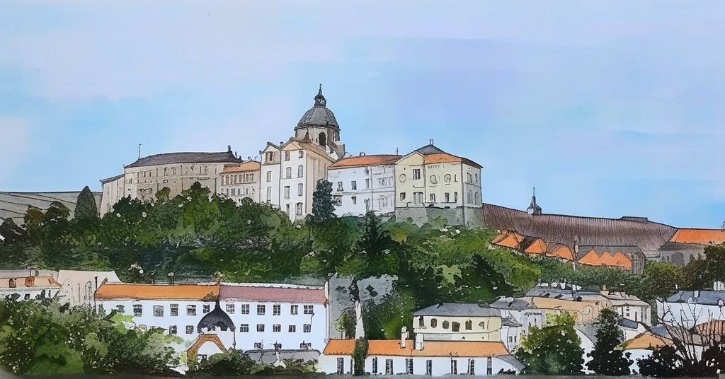 Estremoz — aquarelle — Portugal