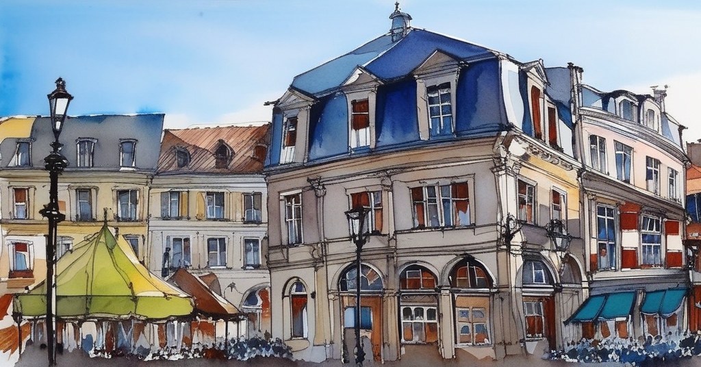 Étretat — aquarelle — France