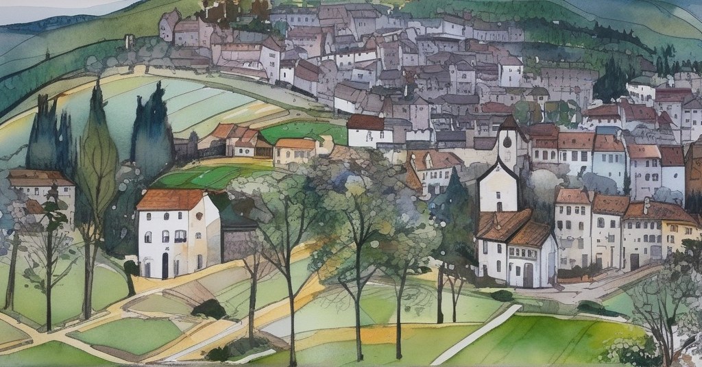 Aquarelle de Falaise