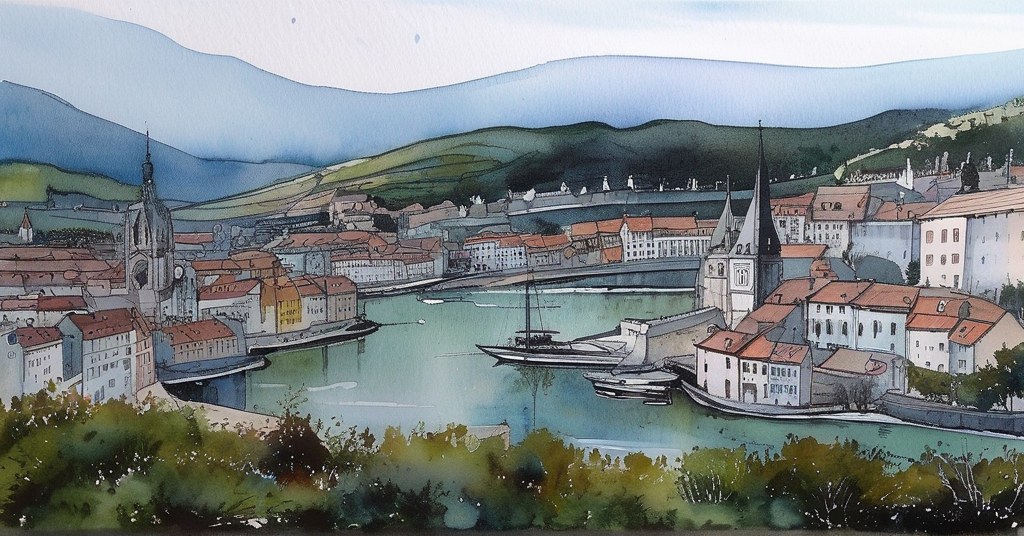 Aquarelle de Fécamp