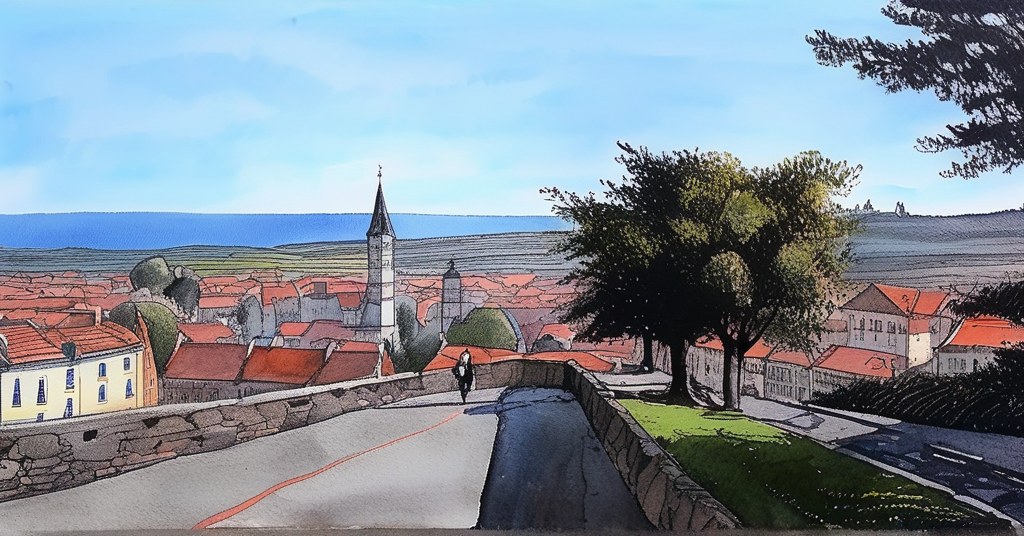 Funchal — aquarelle — Portugal