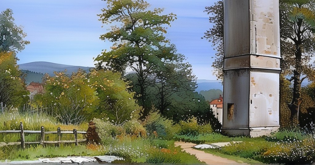 Gaillard — aquarelle — France