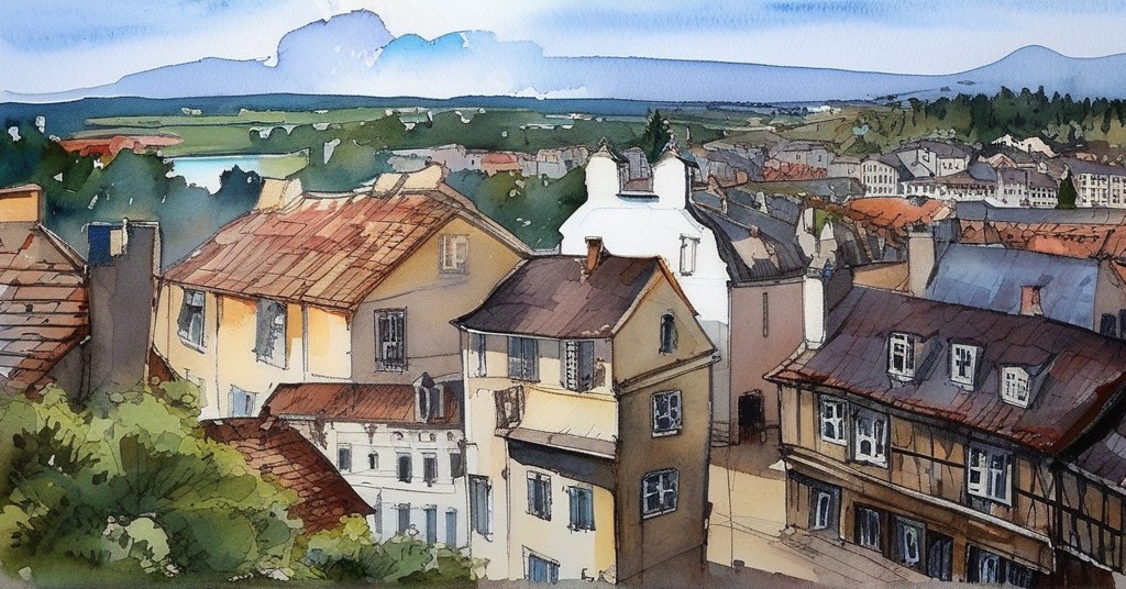 Aquarelle de Gaillon