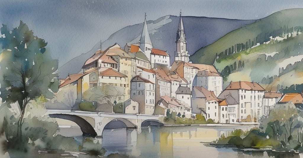 Aquarelle de Grand-Couronne