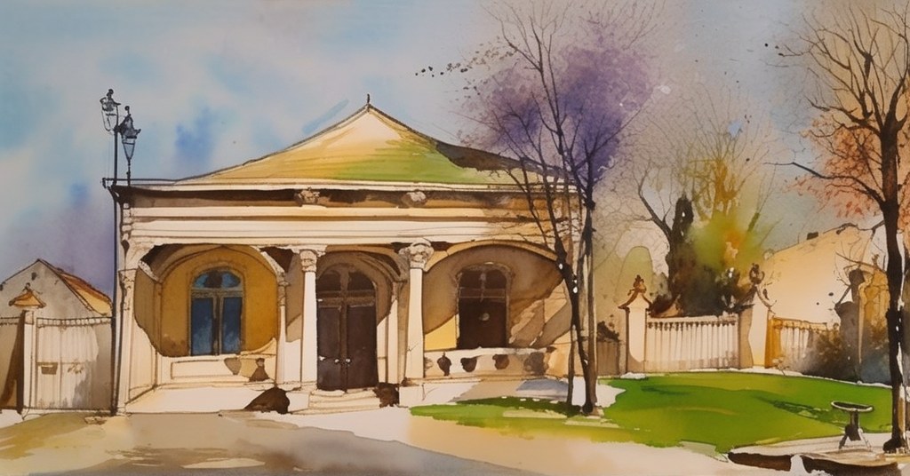 Guichainville — aquarelle — France