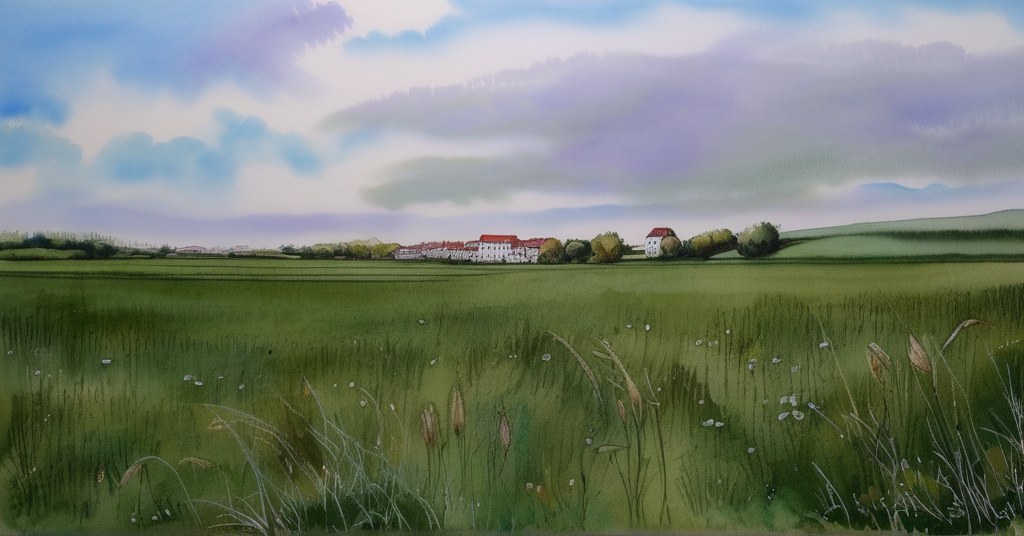 Hanches — aquarelle — France
