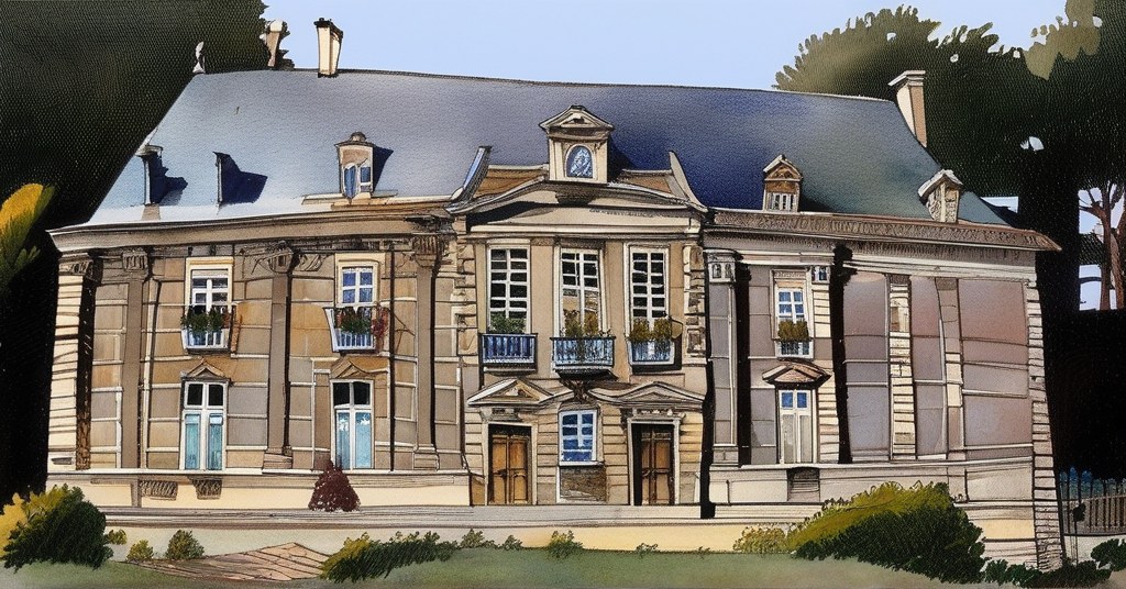 Aquarelle d'Harfleur