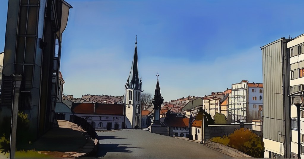 Aquarelle d'Hérouville-Saint-Clair