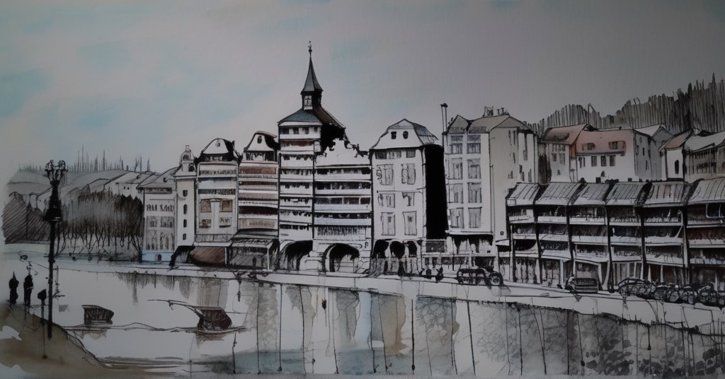 Aquarelle d'Houilles