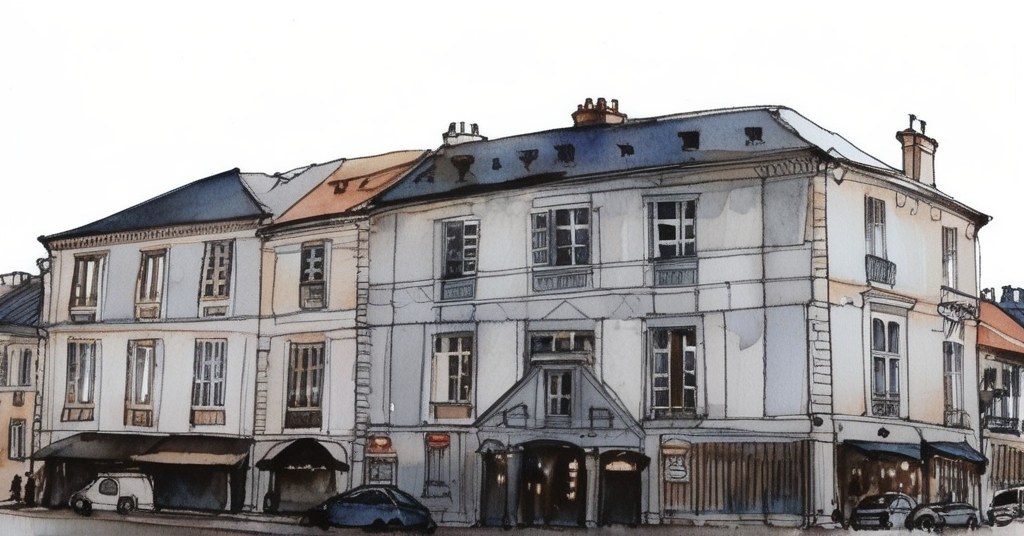Aquarelle de Jouy-en-Josas