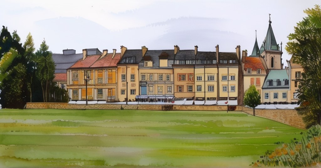 Aquarelle de L'Aigle