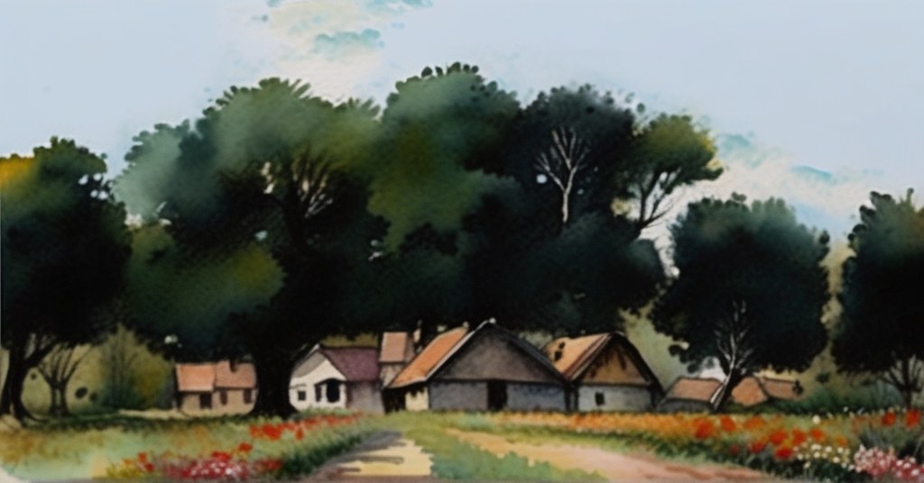 L'Haÿ-les-Roses — aquarelle — France