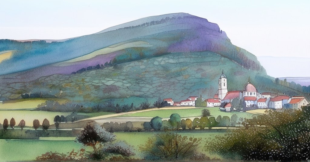 La Balme-de-Sillingy — aquarelle — France
