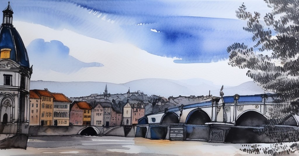 La Garenne-Colombes — aquarelle — France