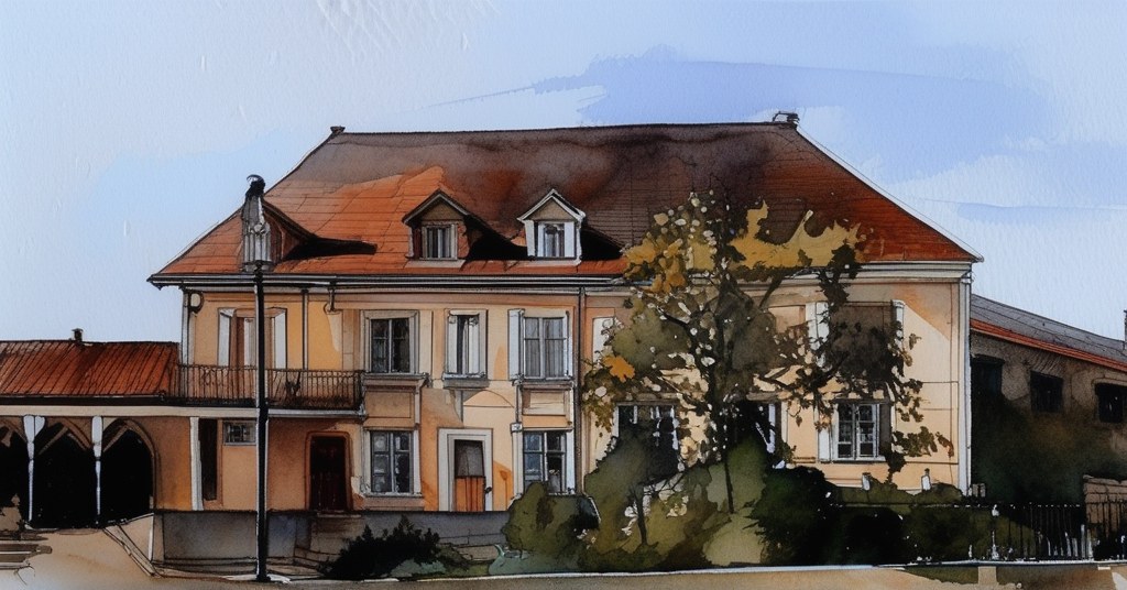 La Londe — aquarelle — France