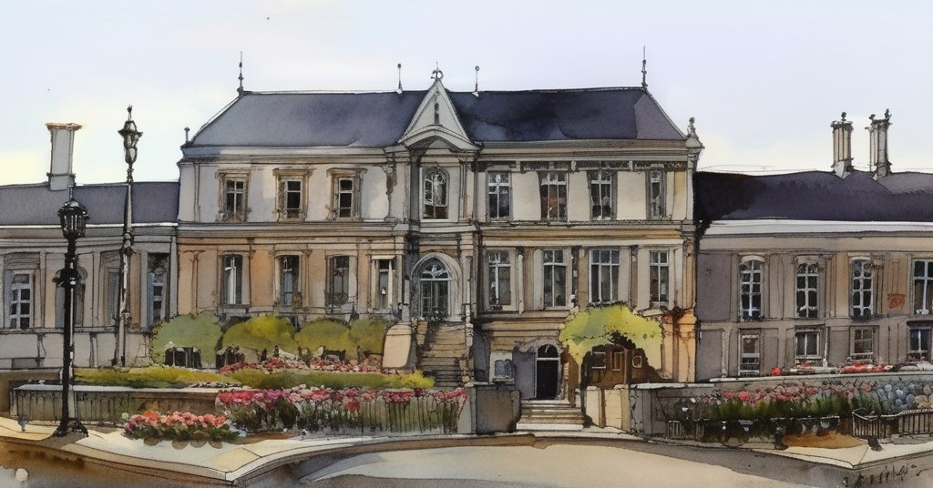 La Loupe — aquarelle — France
