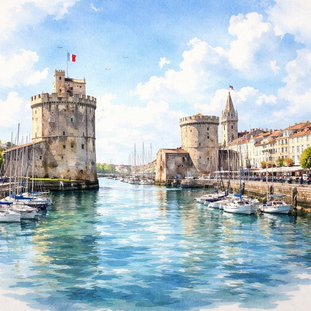 Aquarelle de La Rochelle