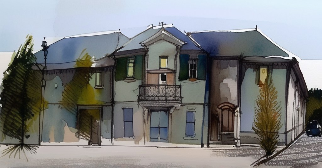 La Verrière — aquarelle — France