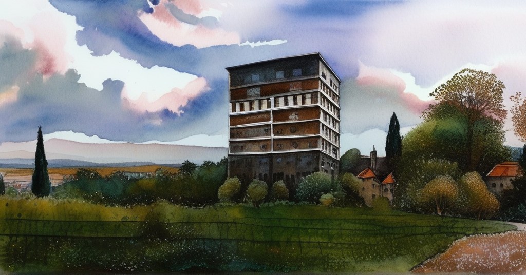 Aquarelle de Le Grand-Quevilly