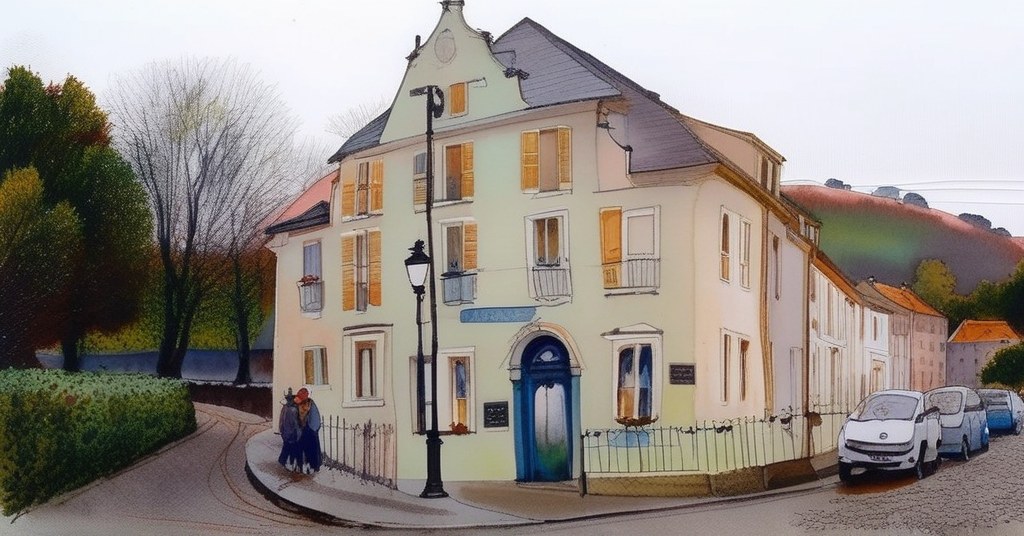 Le Houlme — aquarelle — France