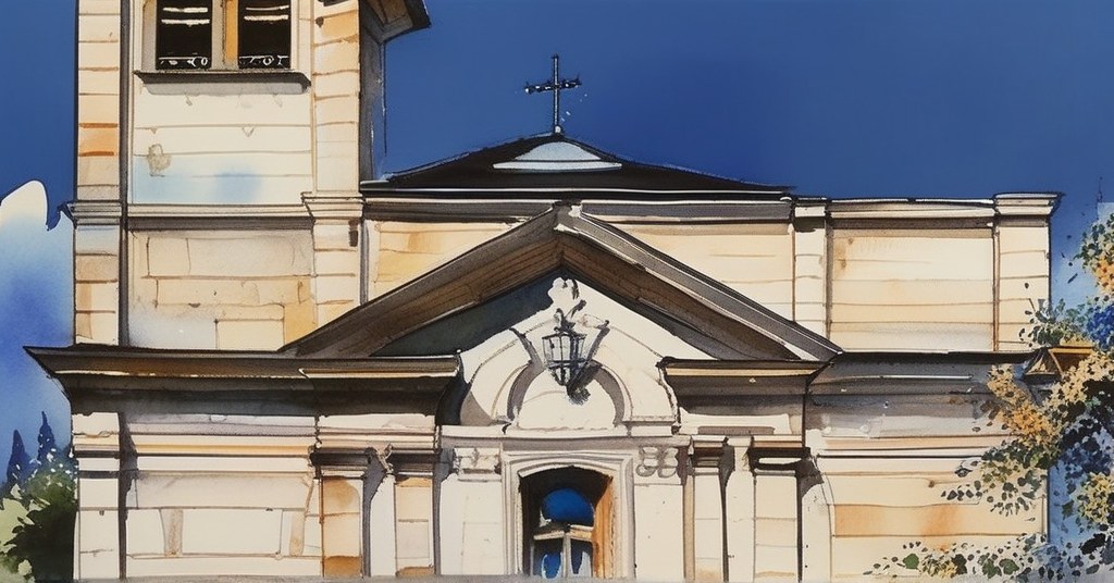 Le Pecq — aquarelle — France