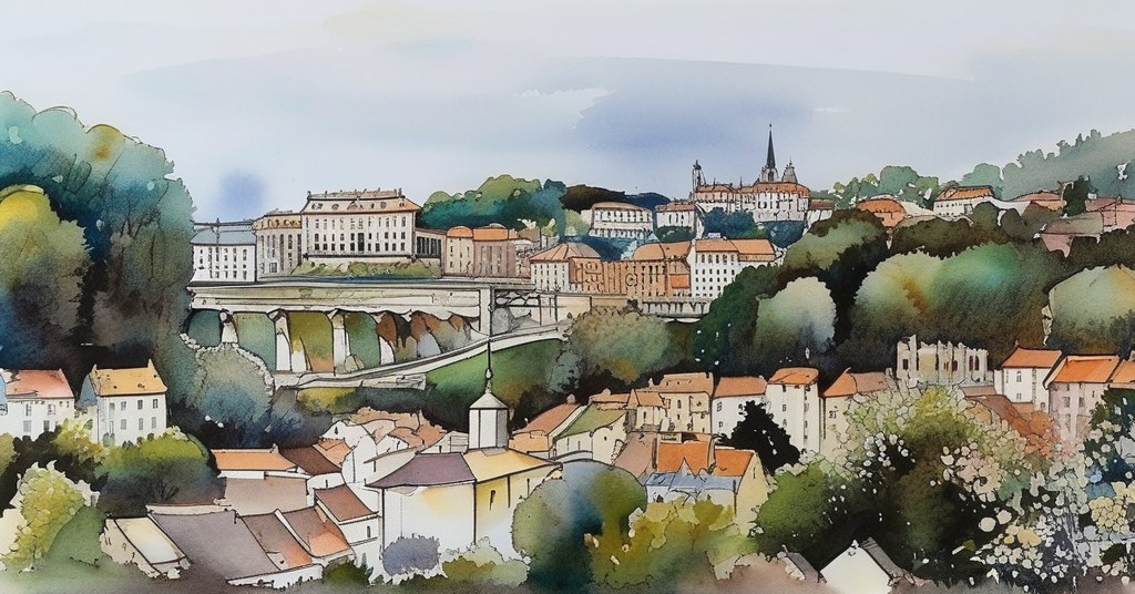 Le Plessis-Robinson — aquarelle — France