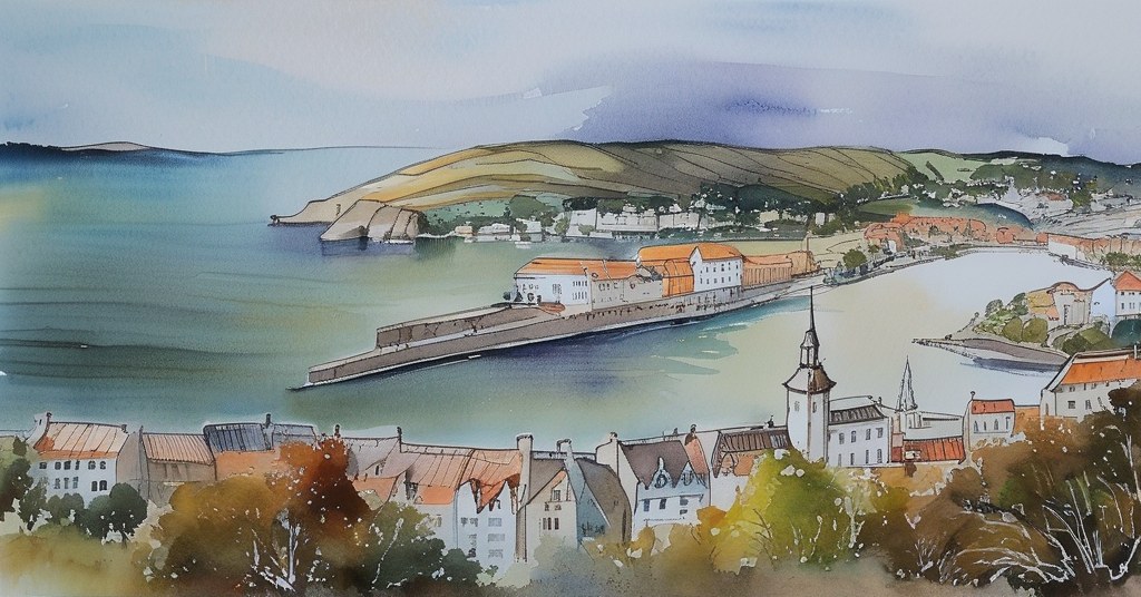 Aquarelle de Le Tréport