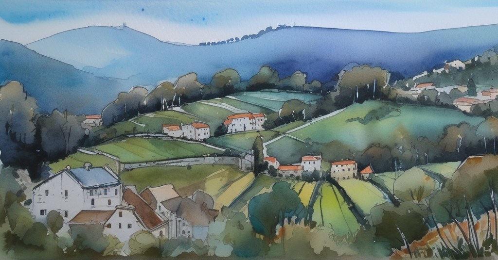 Aquarelle de Lessay
