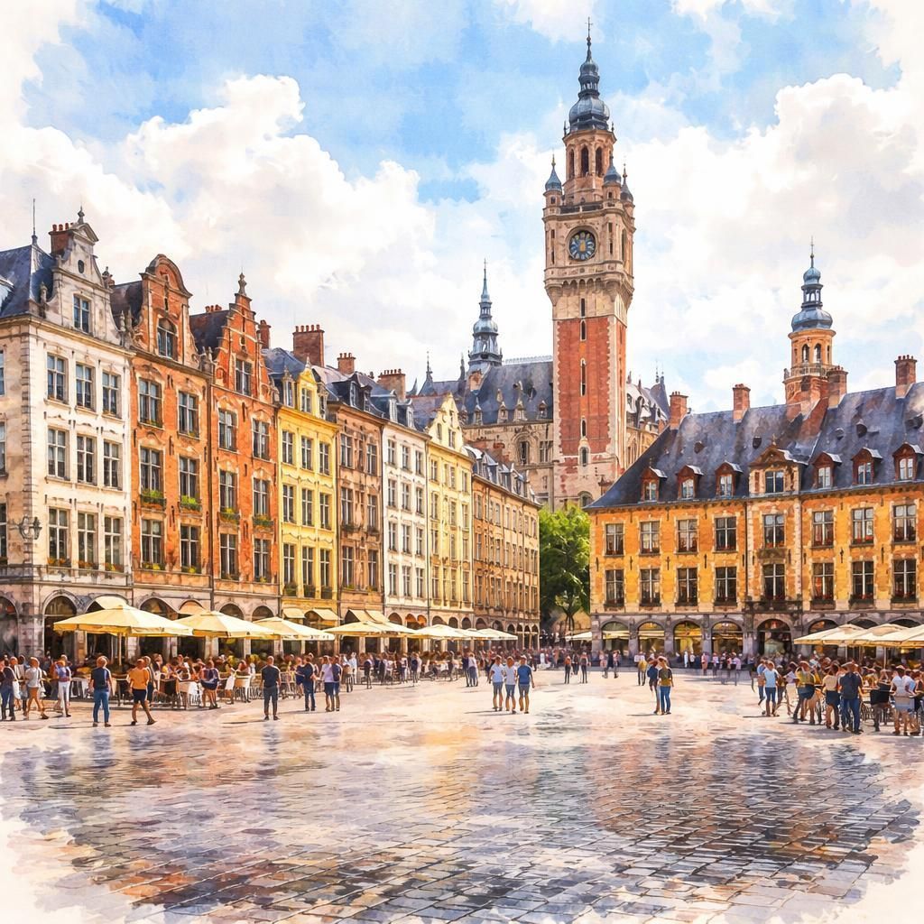 Aquarelle de Lille