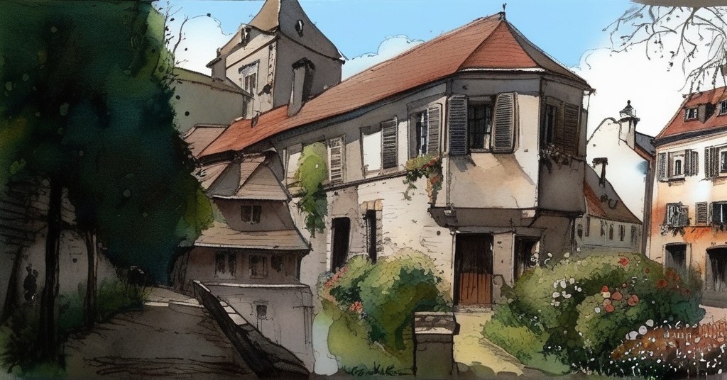 Aquarelle de Lisieux