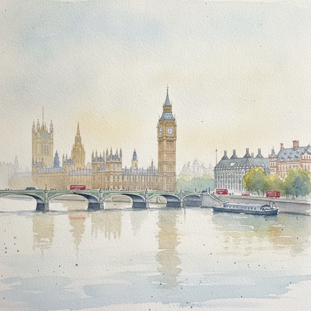 Londres — aquarelle — Royaume-Uni