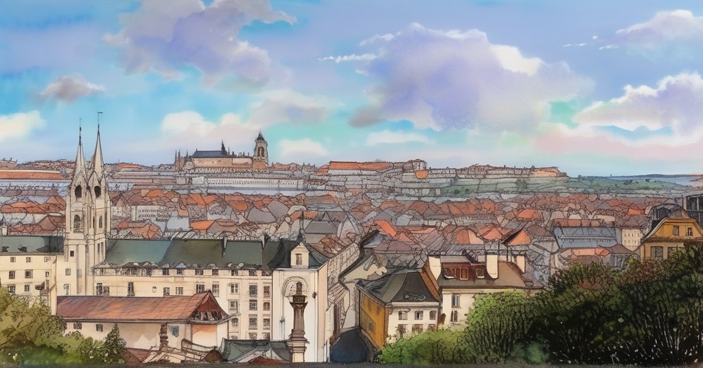 Aquarelle de Lyon