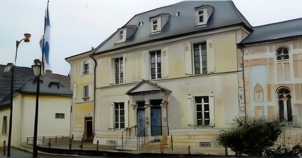 Magnanville — aquarelle — France