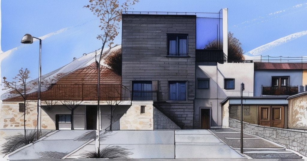 Magny-les-Hameaux — aquarelle — France