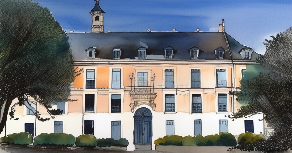 Marly-le-Roi — aquarelle — France
